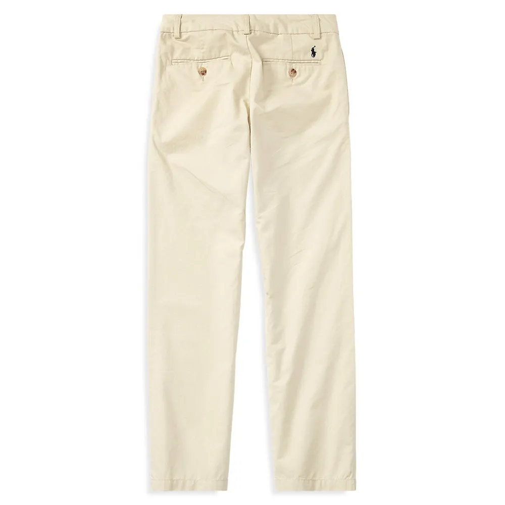 Boy's Straight-Fit Stretch Twill Pants