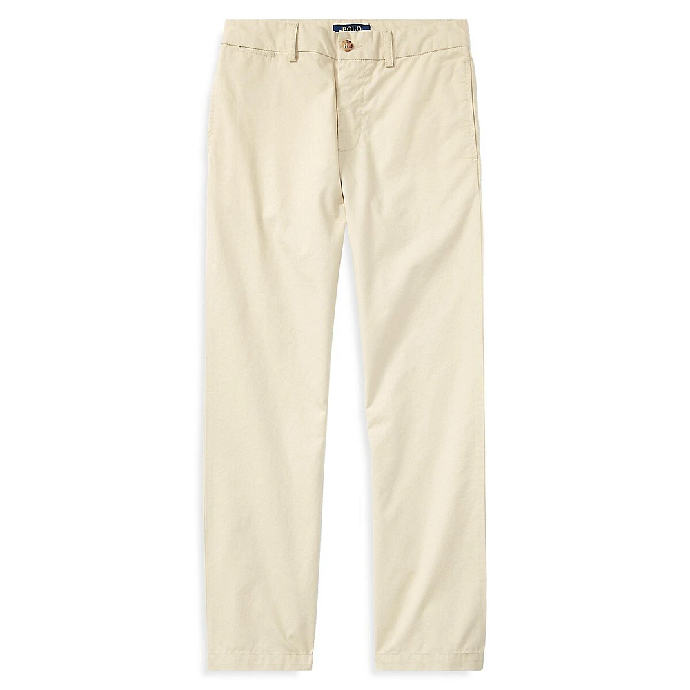 Boy's Straight-Fit Stretch Twill Pants