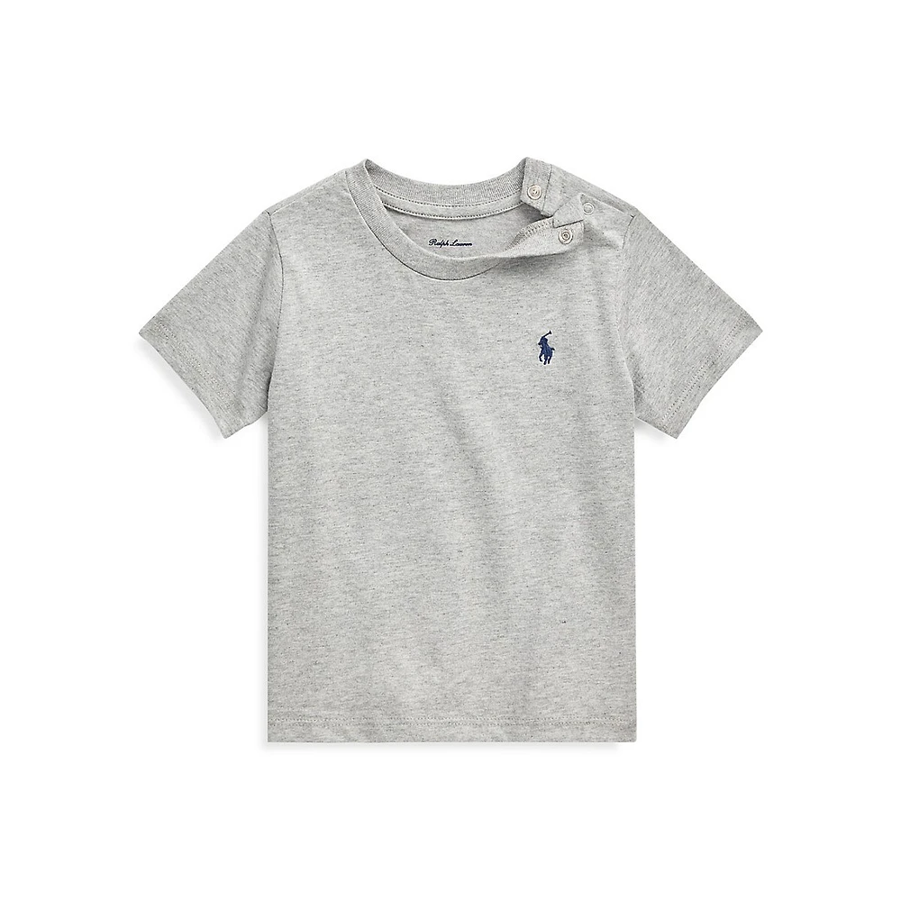 Baby Boy's Cotton Jersey Crewneck T-Shirt