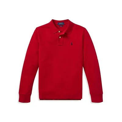 Boy's Long-Sleeve Polo