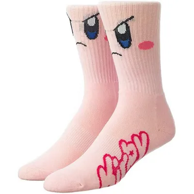 Kirby Big Face Frown Crew Socks