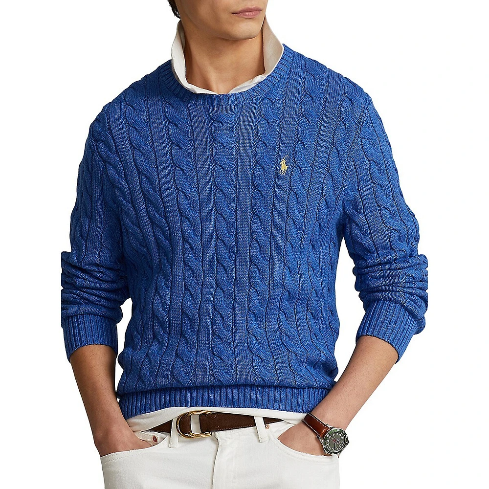 ​Cable-Knit Cotton Sweater