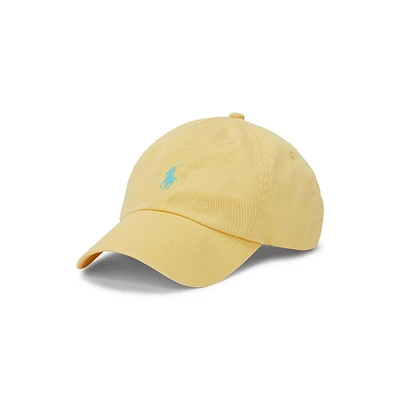 Embroidered Pony Cotton Chino Ball Cap