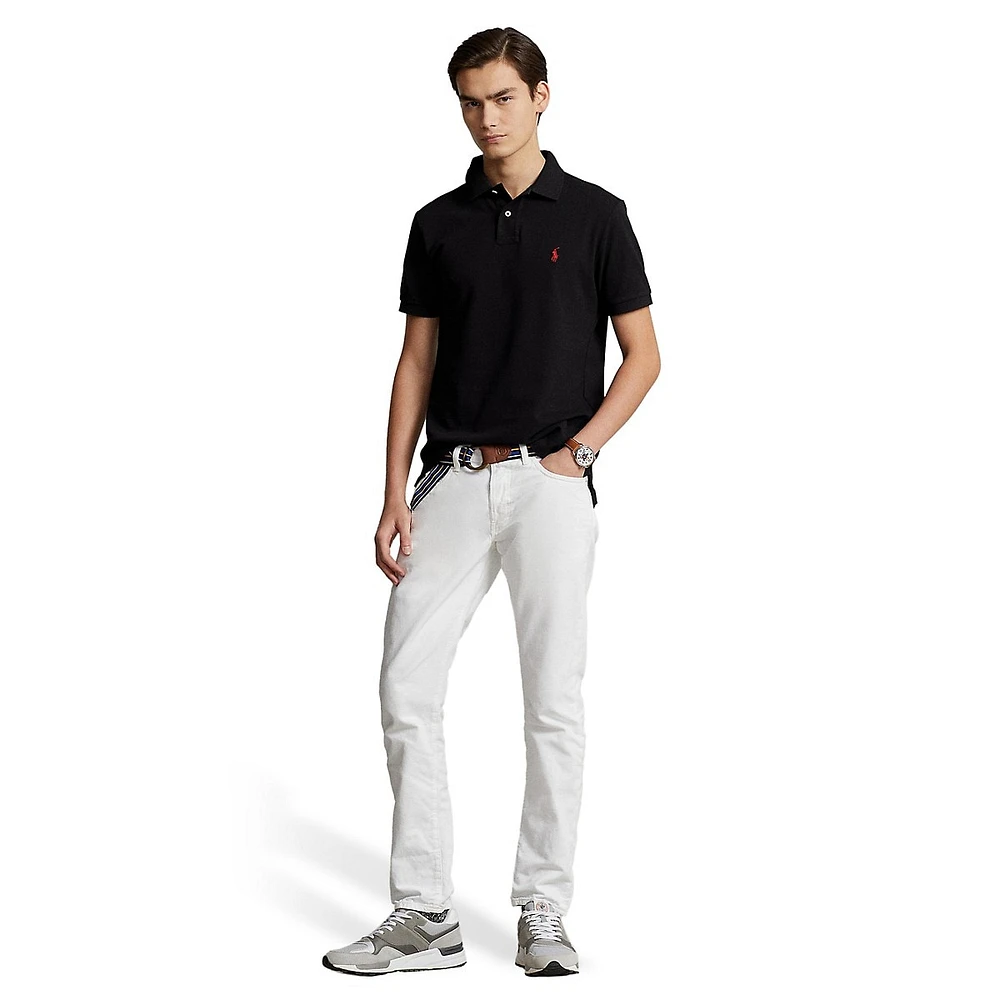 Custom Slim Fit Mesh Polo