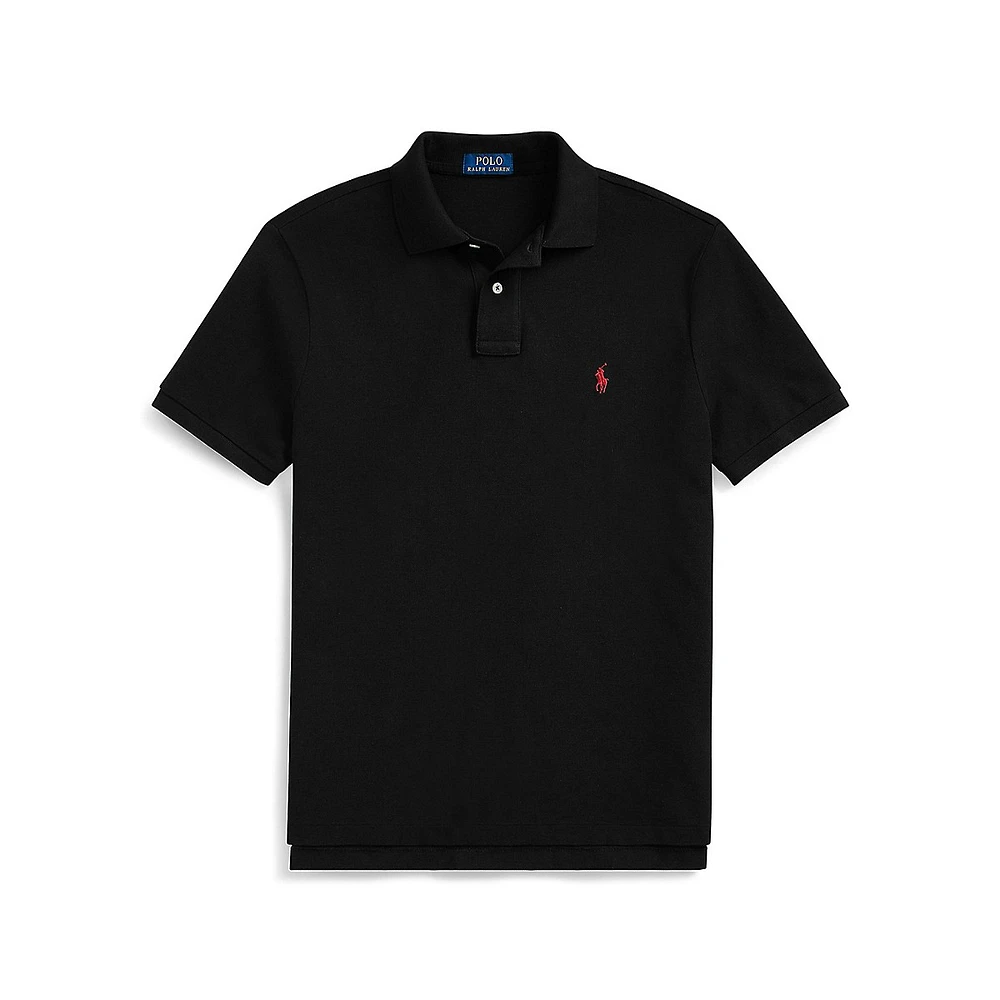 Custom Slim Fit Mesh Polo