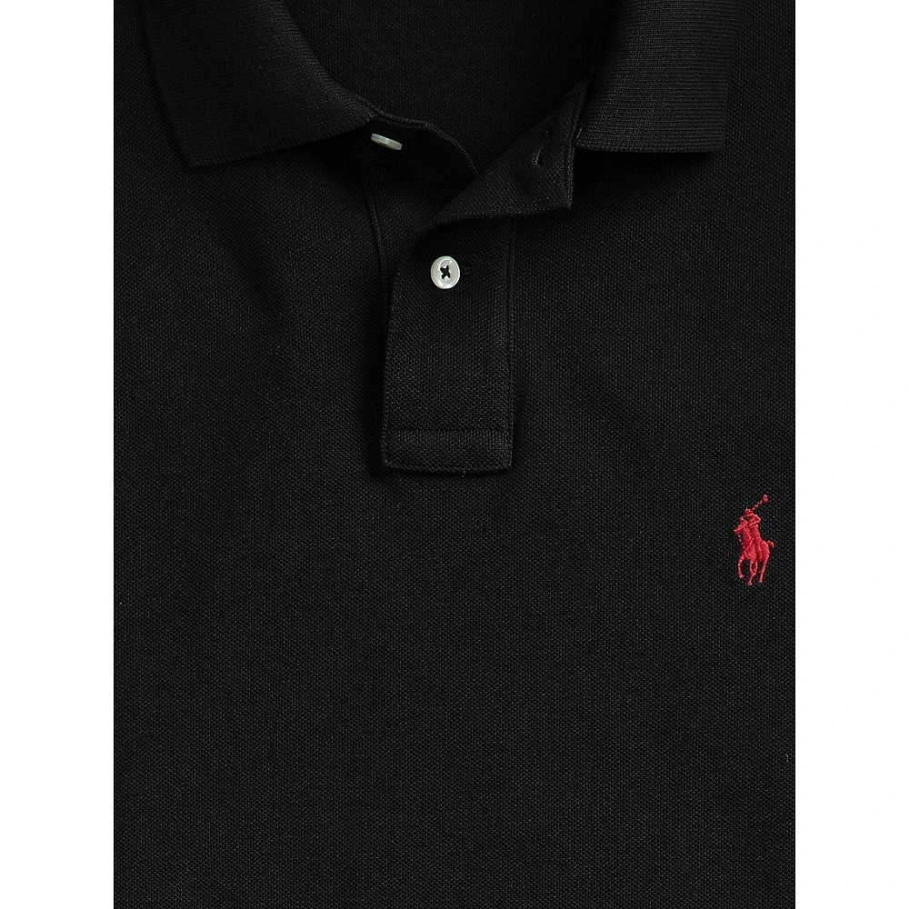 Custom Slim Fit Mesh Polo