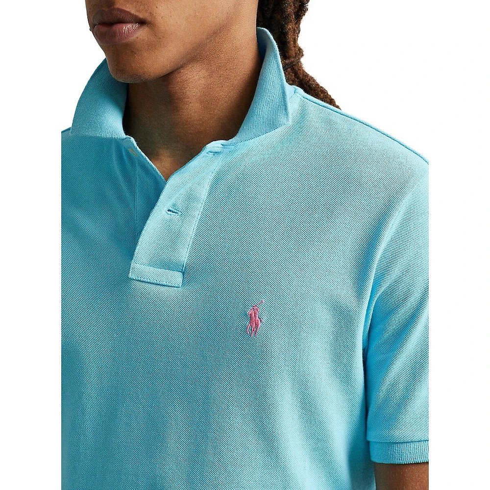 Custom Slim Fit Mesh Polo