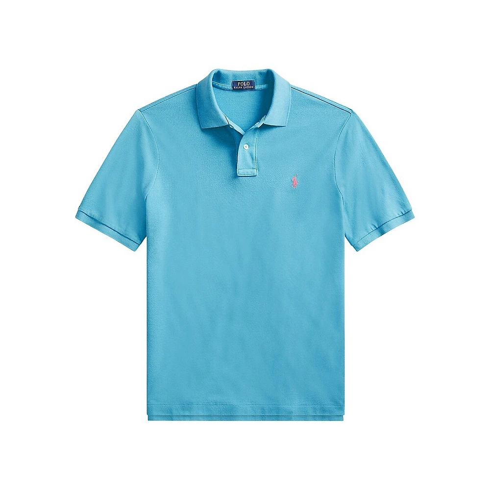 Custom Slim Fit Mesh Polo