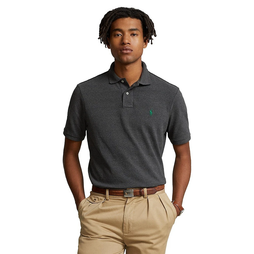 Custom Slim Fit Mesh Polo