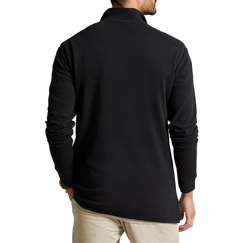 Big & Tall Estate Rib Quarter-Zip Polo Shirt Pullover