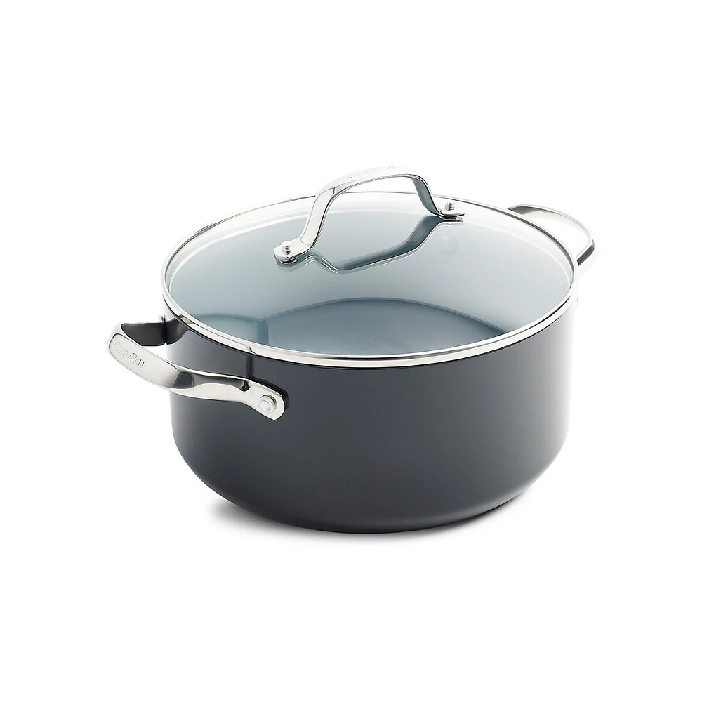 Valencia Pro Ceramic Non-Stick 5.4Qt Stockpot With Lid