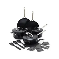 GP5 Infinite8 Ceramic Non-Stick 14-Piece Cookware & Pan Protectors Set