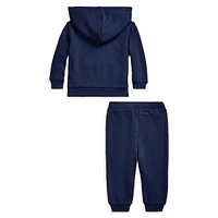 Baby Boy's 2-Piece French Terry Hoodie & Pant Set