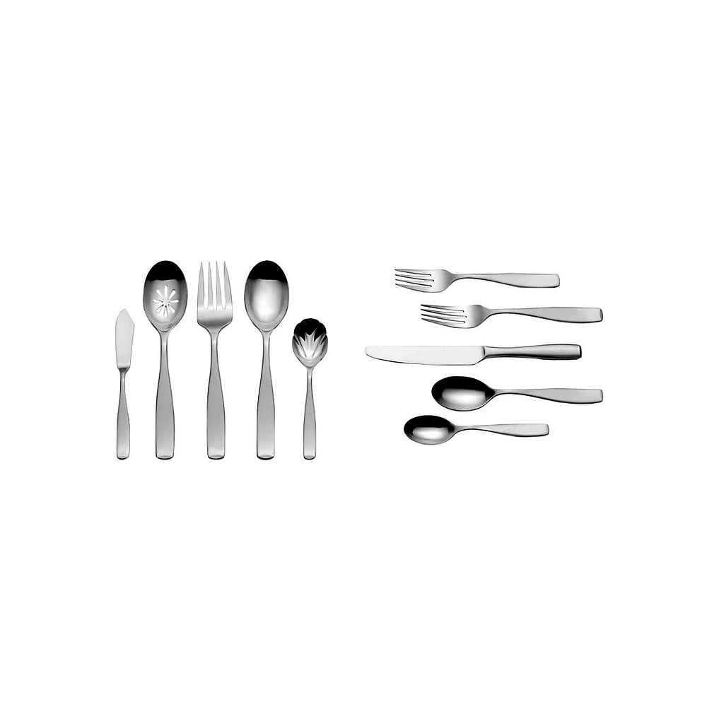 Satin Loft 45 Piece Flatware Set