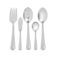 65-Piece Virtuoso Frost 18/10 Stainless Steel Flatware Set