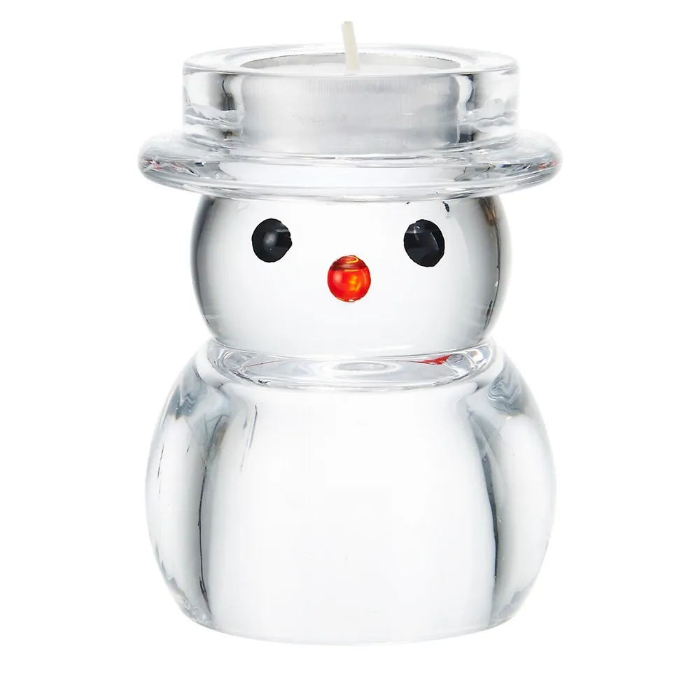 Celebrations Rejoice Snowman Figural Tealight Holder