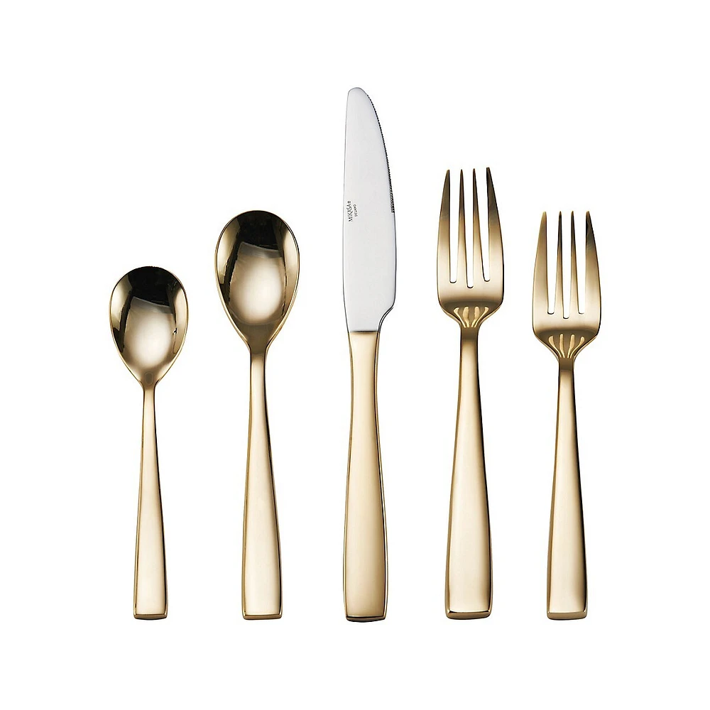 Delano Goldplated 20-Piece Flatware Set