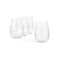 Set of 4 Julie Stemless Wine Glasses