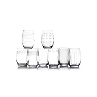 Cheers -Piece Stemless Wine Glass Set