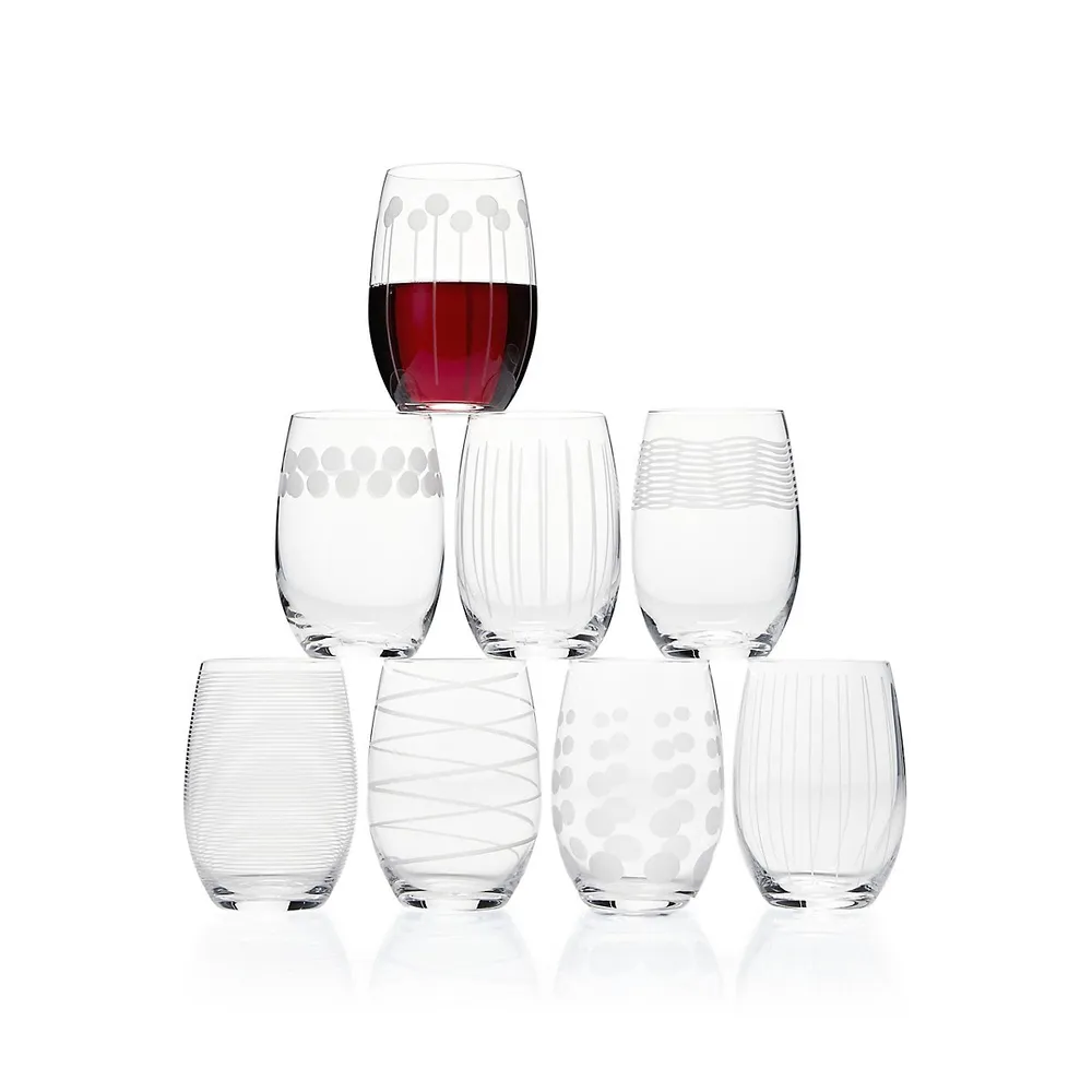 Cheers -Piece Stemless Wine Glass Set