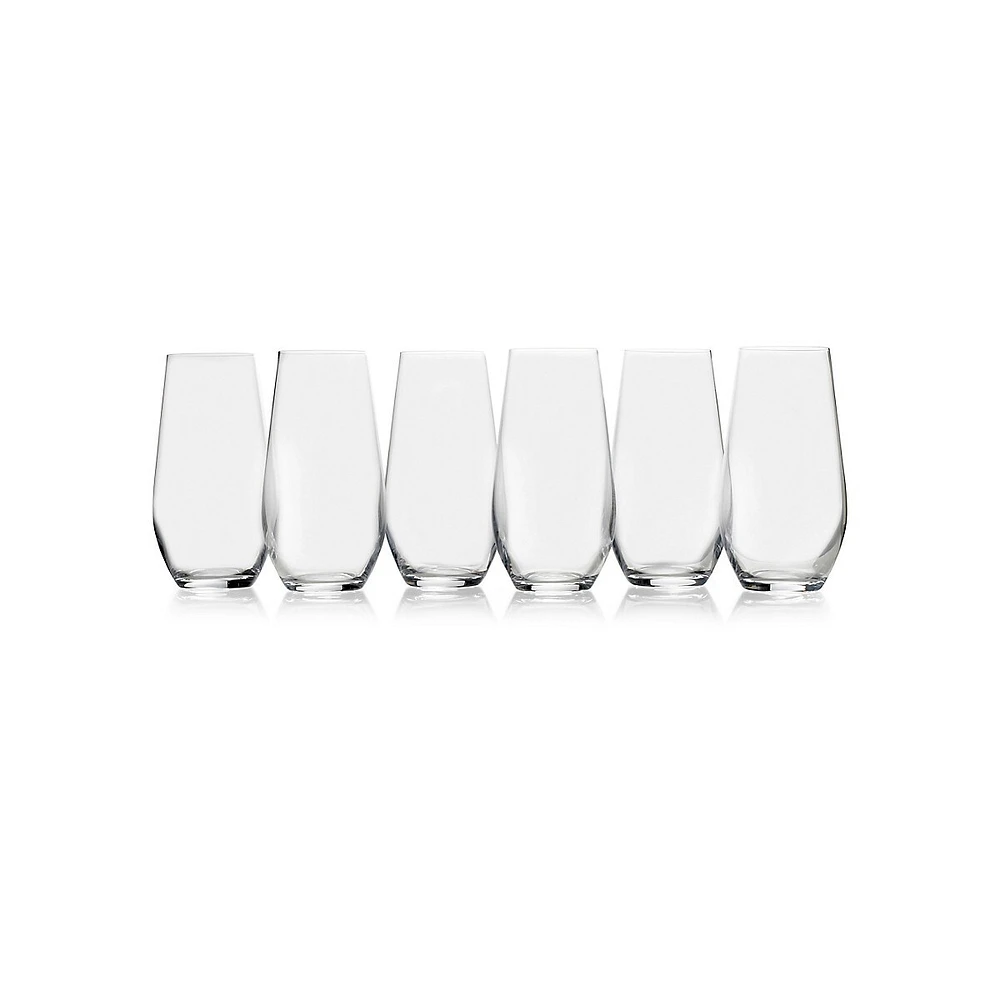 Gianna 6-Piece Crystal Highball Glasses