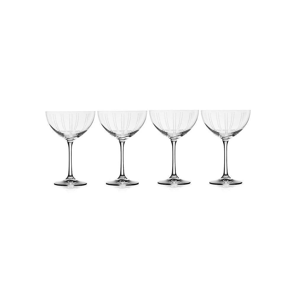 Berlin 4-Piece Champagne Saucers Set