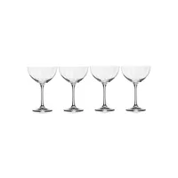 Berlin 4-Piece Champagne Saucers Set