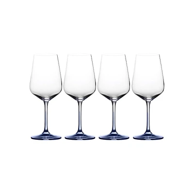 Ensemble de quatre verres à vin blanc ombré Gianna