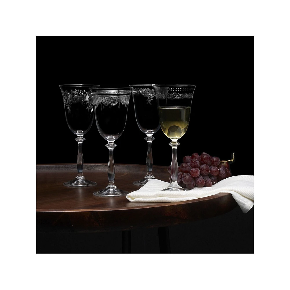 Amelia 4-Piece White Wine Glass Set