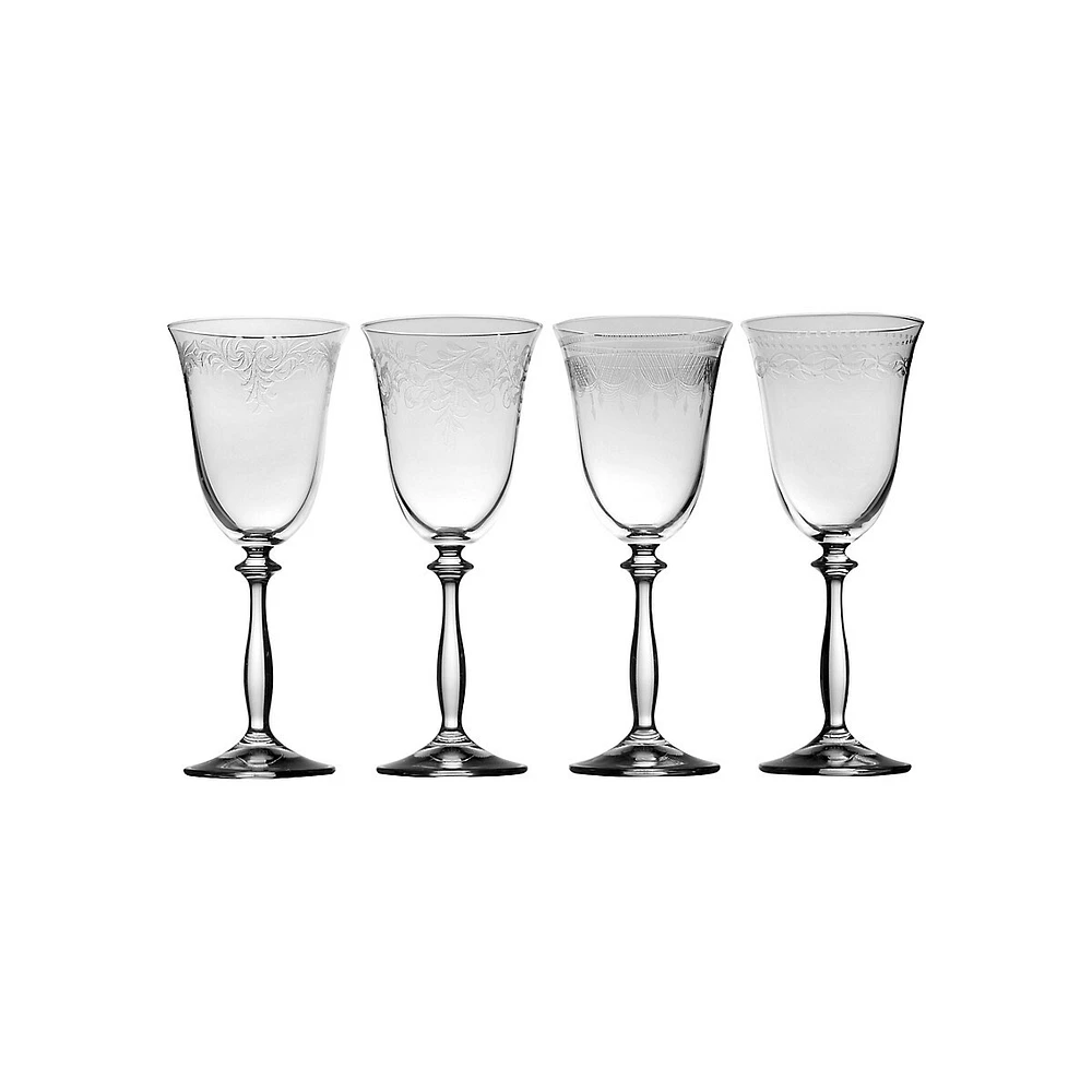 Ensemble de quatre verres à vin blanc Amelia