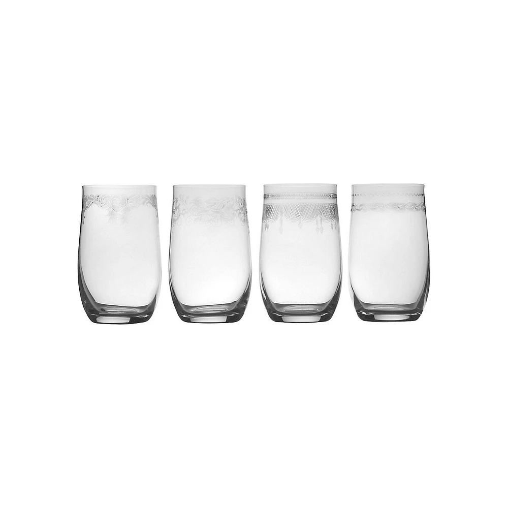 Amelia 4-Piece Highball Glass Set