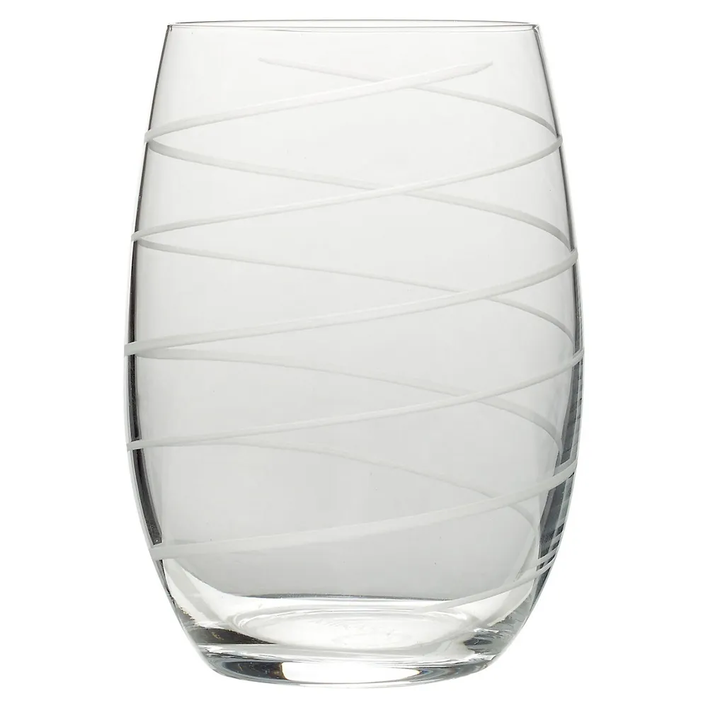 Cheers 4-Piece Stemless Wine Glass Set