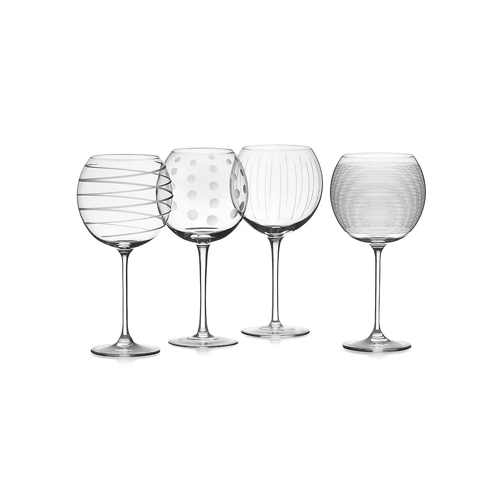 Cheers 4-Piece Balloon Goblet Set