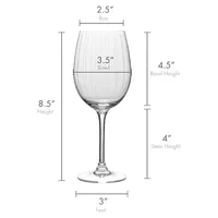 Cheers 4-Piece White Wine Glass Set