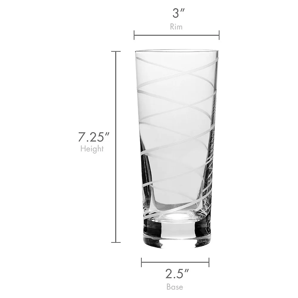 Cheers 4-Piece Highball Glass Set