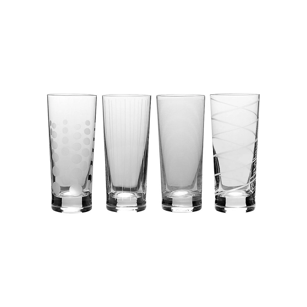 Cheers 4-Piece Highball Glass Set