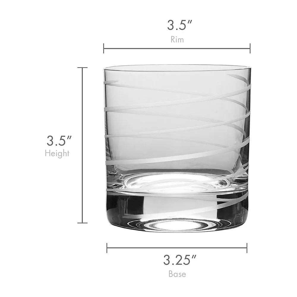 Cheers 4-Piece Double Old Fashioned Glass Set