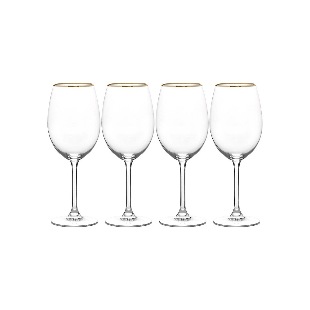 Julie Gold 4-Piece Wine Glass Set