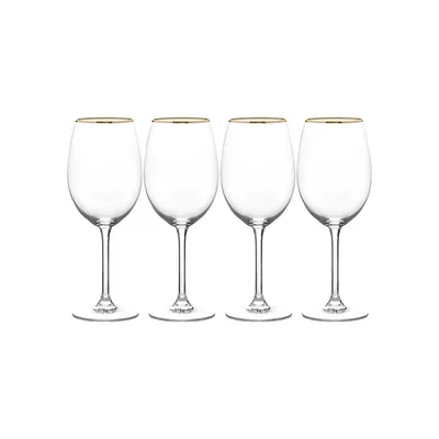 Julie Gold 4-Piece Wine Glass Set