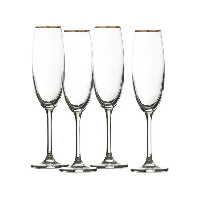 Napoli Set of 4 Flute Glasses