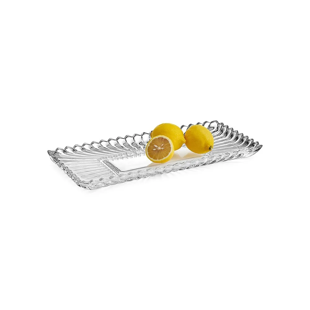 Estate 14.75-Inch Crystal Rectangular Tray