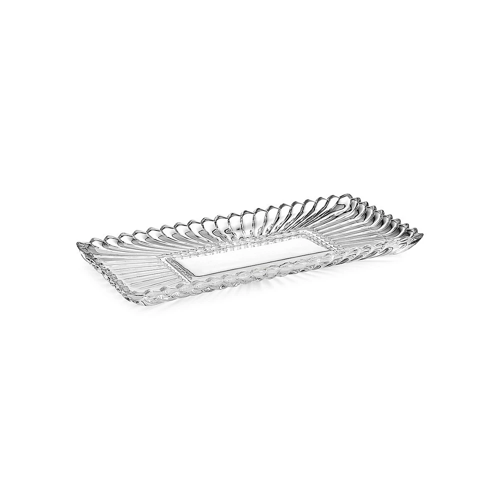 Estate 14.75-Inch Crystal Rectangular Tray