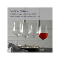 Ensemble de verres à vin rouge avec pied Verve, quatre pièces