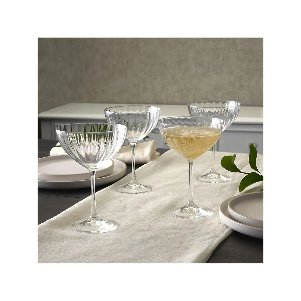 Verve 4-Piece Cocktail Coupe Glass Set