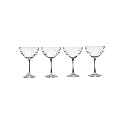 Verve 4-Piece Cocktail Coupe Glass Set