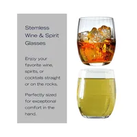 Verve 4-Piece Stemless Spirits Glass Set