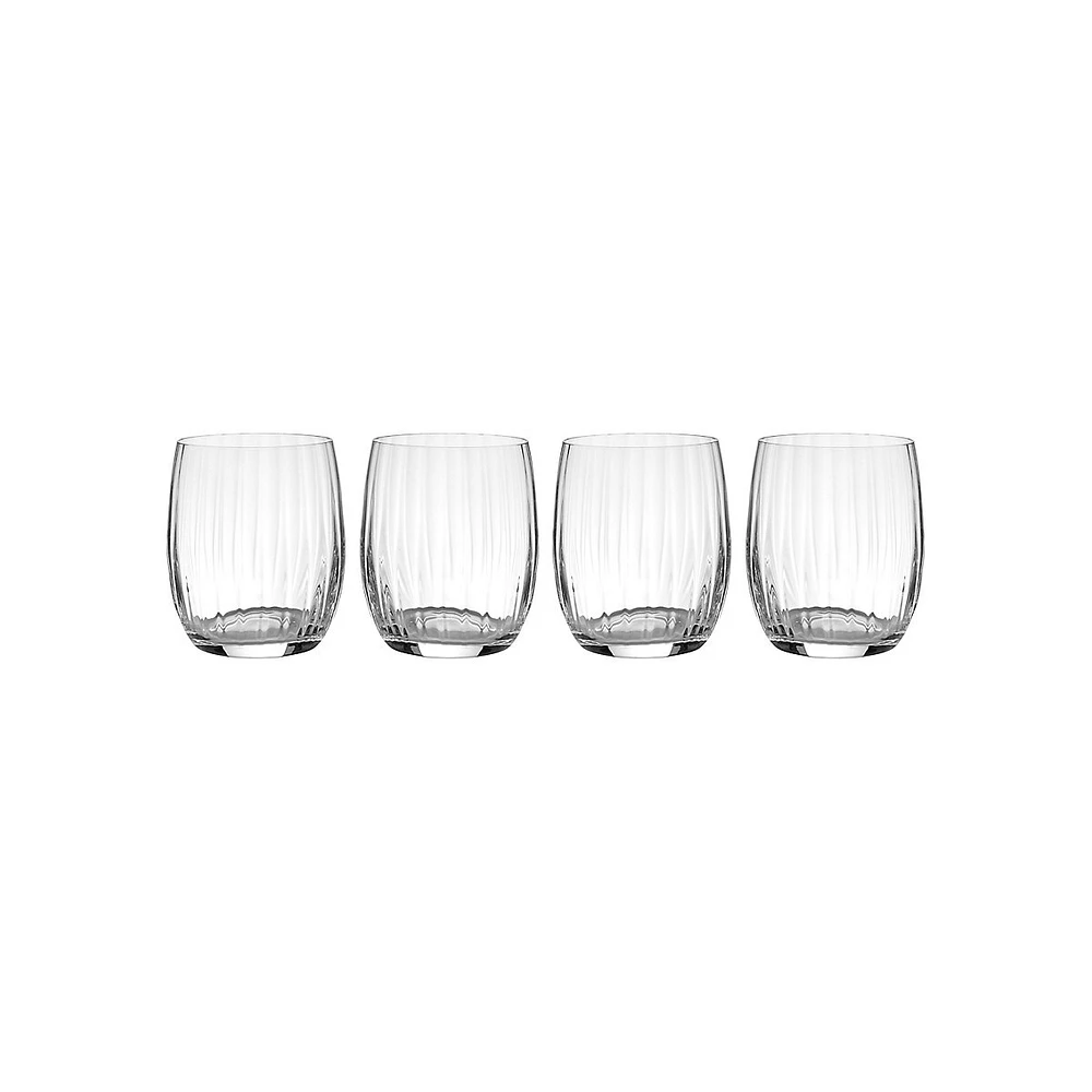 Verve 4-Piece Stemless Spirits Glass Set