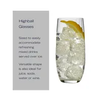 Verve 4-Piece Highball Glass Set