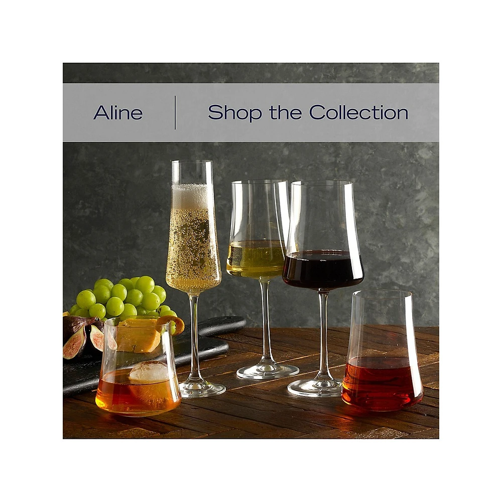 Aline 4-Piece Flute Glass Set