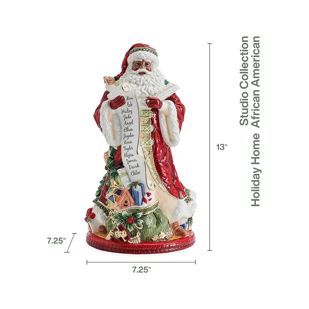 Studio Collection Holiday Home Santa Figurine